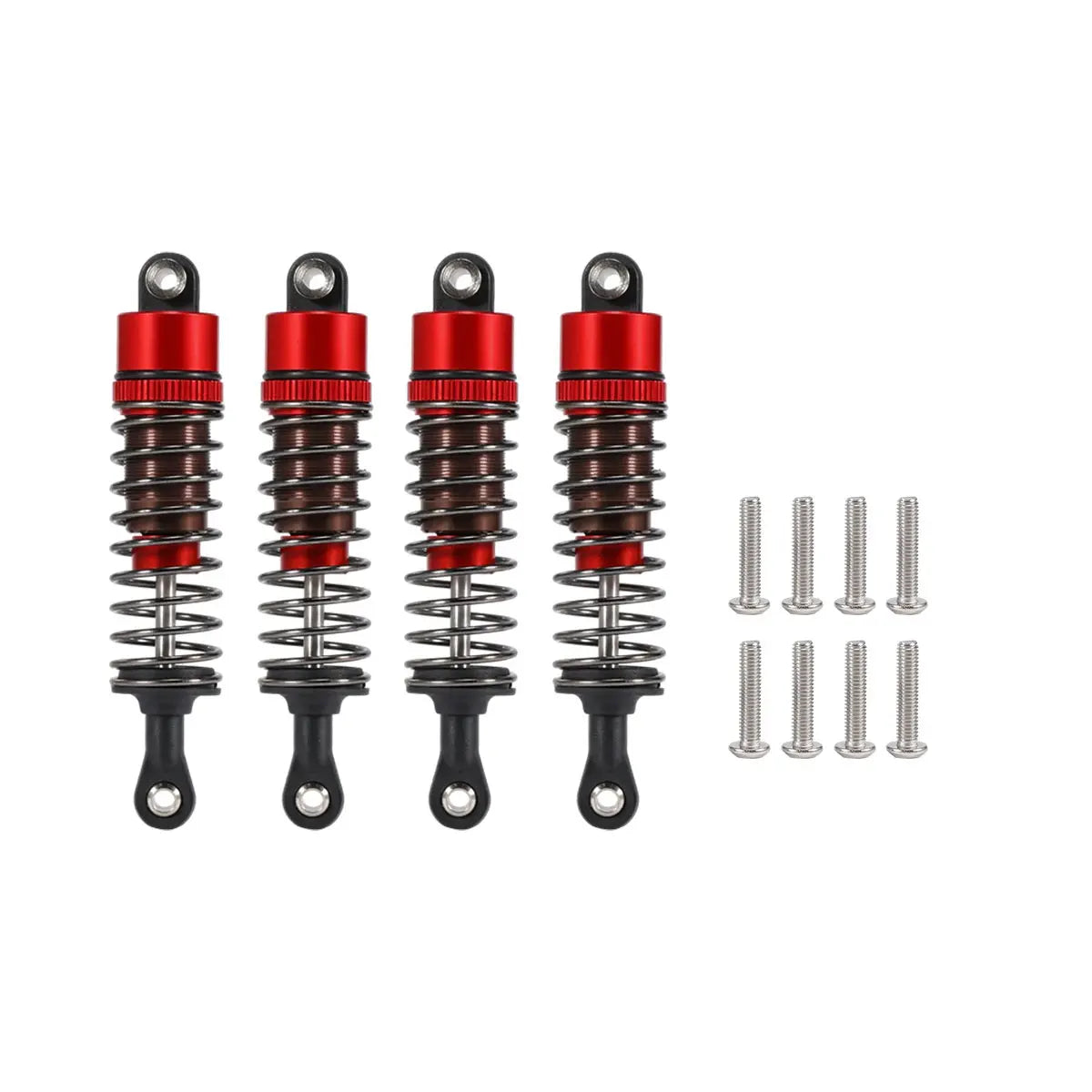 4Pcs Adjustable Oil Filled Shocks 52-120mm 1/10 RC Buggy Truggy Drift Car