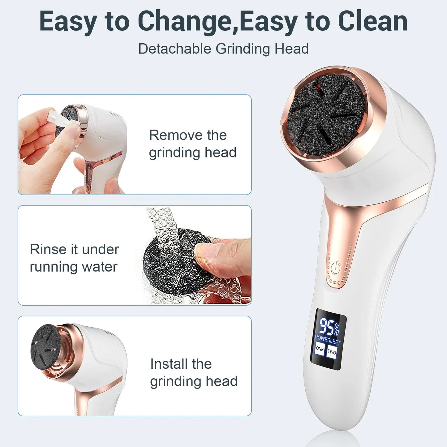 Electric Pedicure Machine Callus Remover Foot Grinder Dead Skin Removal Tool Pro