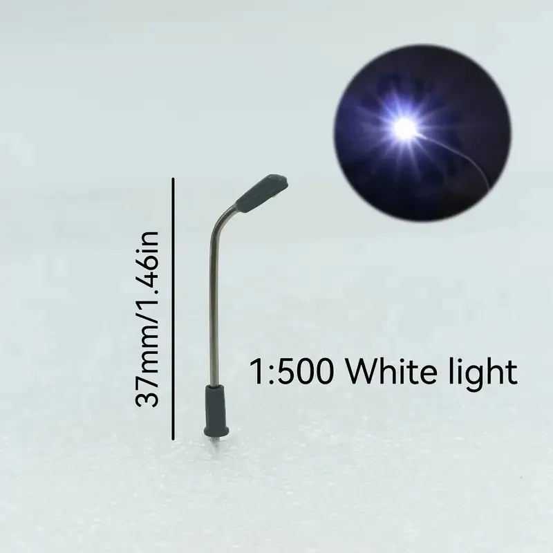 5PCS Miniature Street Lamp LED Model 3V Road Light for Diorama Layout