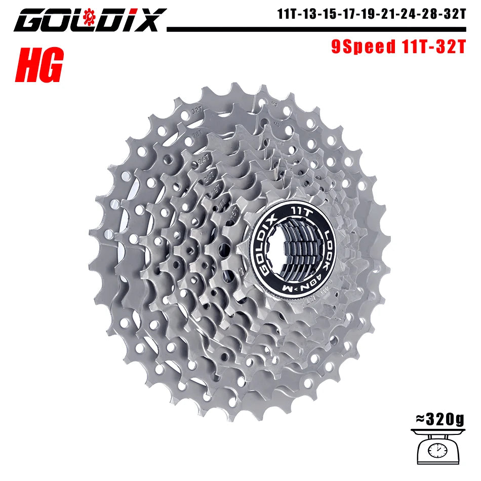 GOLDIX 8–12 Speed Cassette 11-25T 11-28T 11-32T 11-34T 11-36T Compatible Shimano SRAM - EXPROTAS