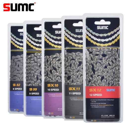 Bike Chain SUMC Half Hollow  116L 9/10/11/12 Speed for Shimano SRAM Campagnolo