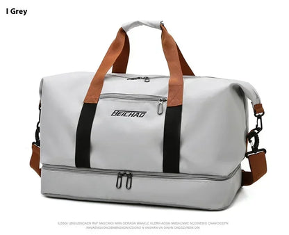 Large Travel Gym Bag Portable Fitness Shoulder Crossbody Duffle Luggage