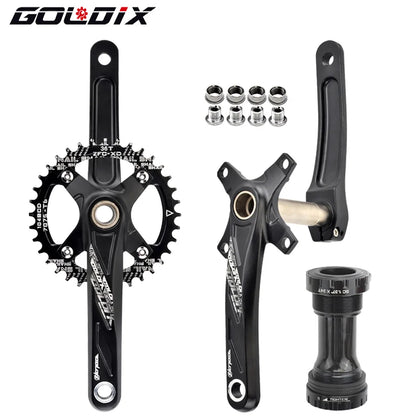 GOLDIX MTB Crankset 104BCD 170mm w/ 32T–38T Chainring & Bottom Bracket