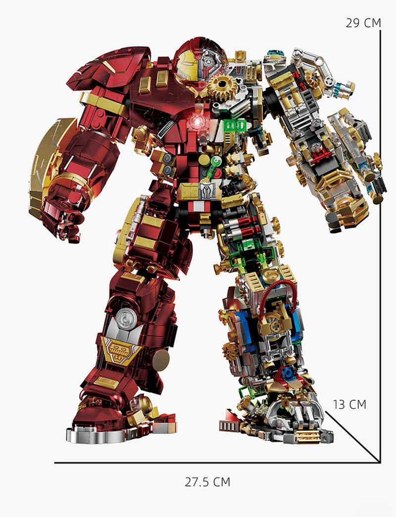 2700+PCS Iron Heroes Mech Building Set DIY Blocks Toy for Kids & Adults