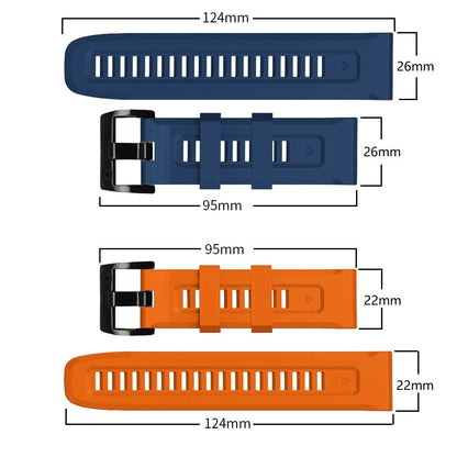 Fit Silicone Strap for Garmin Fenix 7 6X Pro 22mm 26mm Quickfit Band