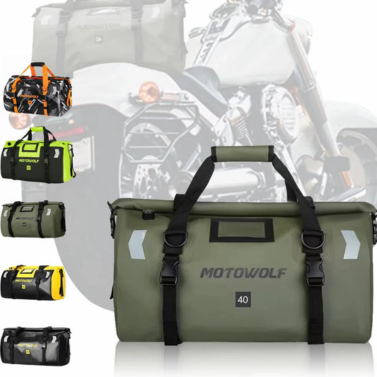 Universal Motorcycle Waterproof Tail Bags Back Seat Bags Cycling Camping Travel Bag Motorbike Scooter Sport Luggage Pack 66L 40L-EXPROTAS