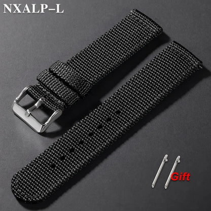 Nylon Watch Strap 18mm 20mm 22mm 24mm Quick Release Woven Sport Band