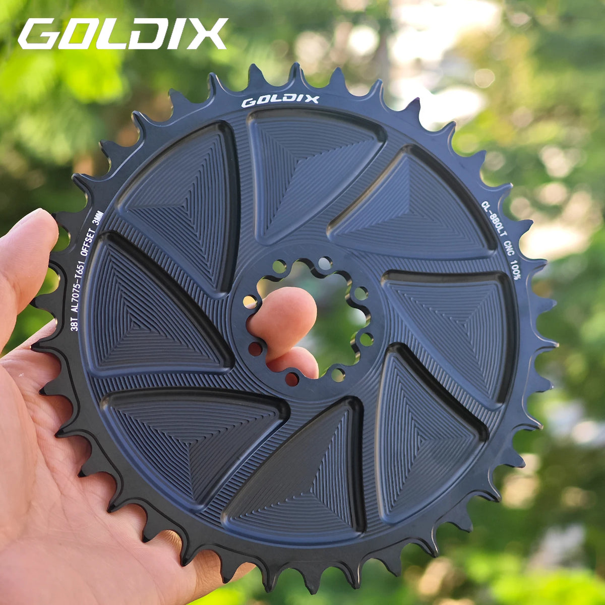 Narrow Wide Chainring 3mm Offset Goldix Direct Mount for 8Bolt Crankset