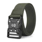 Men's Buckle Tactical Belt Red Ears Plastic Multifunctional Military Canvas