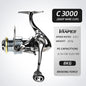 Fishing Reel Spinning 8Kg Max Drag EXPROTAS Vanpes 5.0:1 Gear Ratio