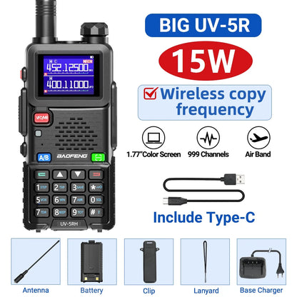 Baofeng UV 5RH 10W Walkie Talkie Long Range Air Band Ham Radio