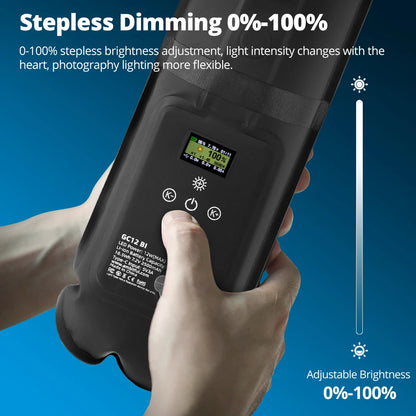 Ambitful GC12 Gold Crow 12W Inflatable LED Soft Light, 2700K-6500K Bi-Color Portable Photography Fill Light