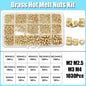 M2–M8 Brass Heat Insert Nut Set for 3D Print Hot Melt Threaded Embed