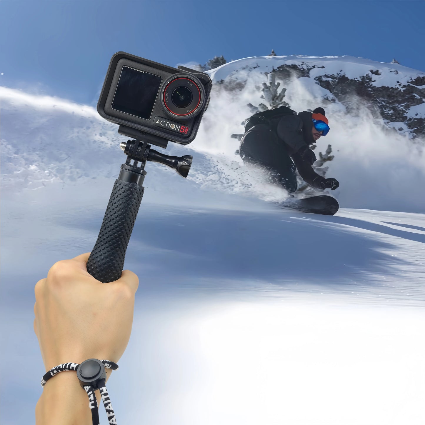 Extendable Selfie Stick for Action Camera GoPro Hero DJI Osmo 13 11 10