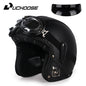 Uchoose Retro Motorcycle Helmet Open Face Chopper ABS Material Vintage