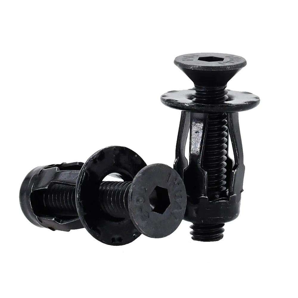 M4 M5 M6 Petal Shape Expansion Rivet Nuts Metal Jack Nut Screw Kit 30Pcs