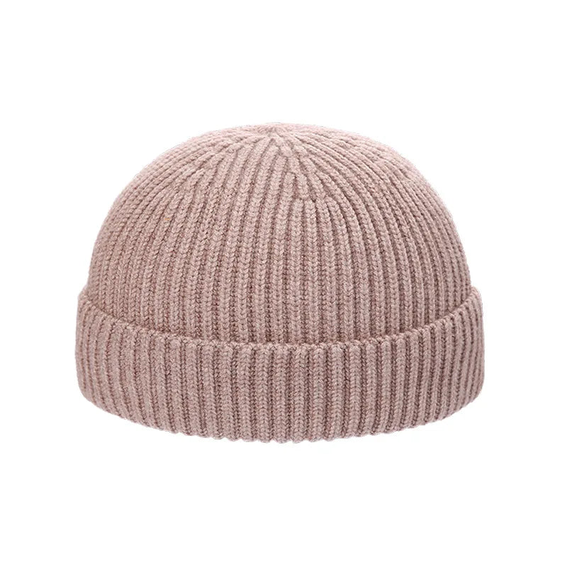 Winter Wool Knitted Beanie Hat Men Women Warm Cap Unisex Skull Cap