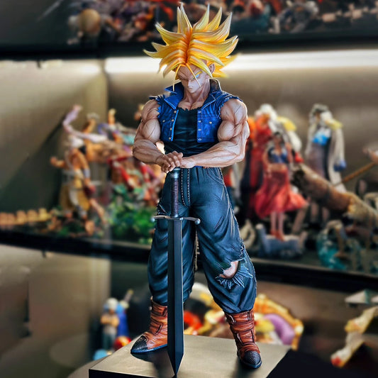 25cm/9.84in Anime Dragon Ball Z Trunks Figure Future Trunks Action Figures MPVC Statue Collection Model Toys for Children Gifts-EXPROTAS