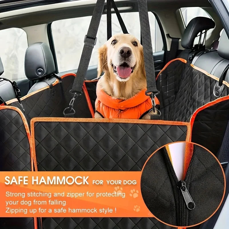Dog Car Seat Cover Waterproof Non-Slip Hammock Rear Protector for Pets
