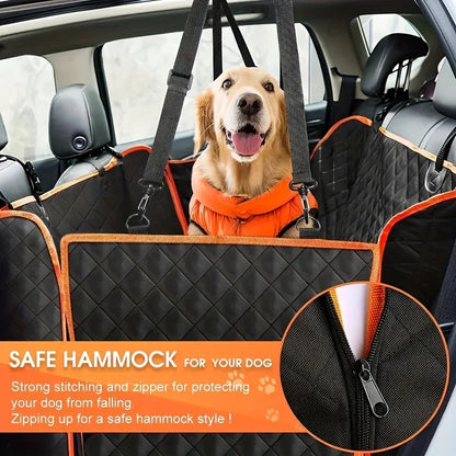 Dog Car Seat Cover Waterproof Non-Slip Hammock Rear Protector for Pets