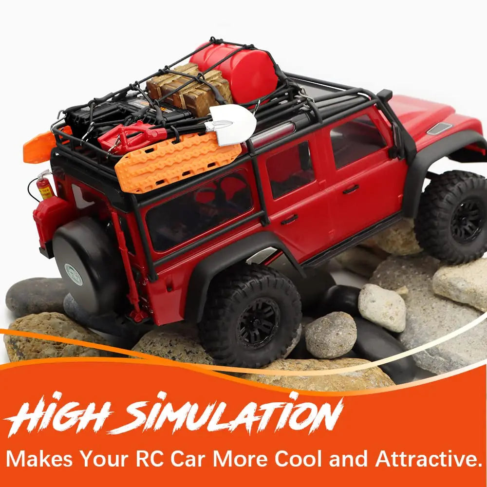 RC Crawler Decoration Luggage Net for 1/18 TRX4M 1/24 SCX24 Car Parts