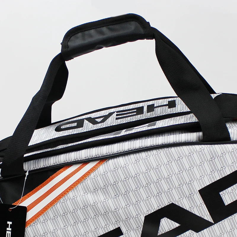 HEAD Tennis Rackets Bag Large Capacity 3-6 Pieces Tennis Backpack Badminton Gymbag Squash Racquet Bag With Separated Shoes Bag-EXPROTAS