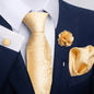 Men's Pocket Square Cufflink Tie Set Wedding Accessories by EXPROTAS