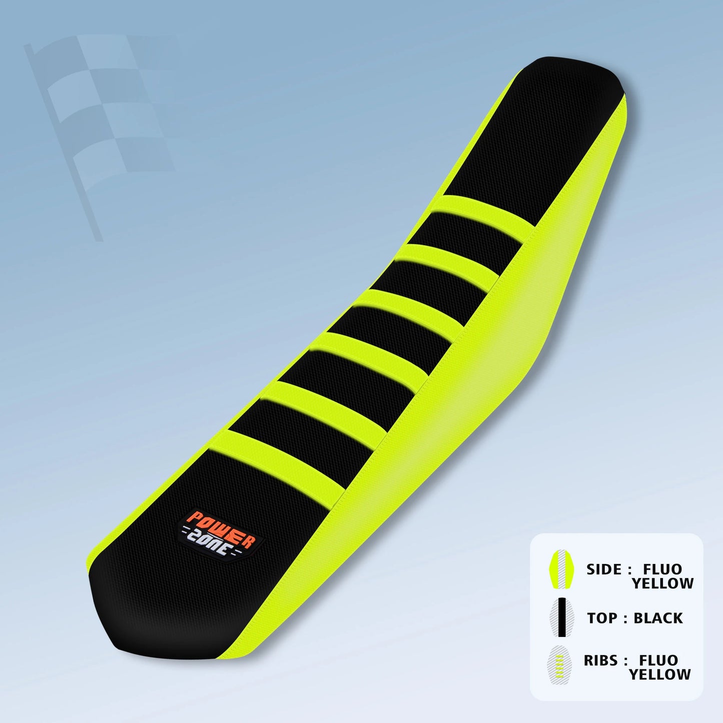 Universal Ribbed Waterproof Anti-Slip Seat Cover by Powerzone for SXF EXC KXF