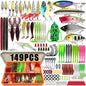 366Pcs Tackle Box Fishing Lure Set for Trout Pike Bass Pro Gear