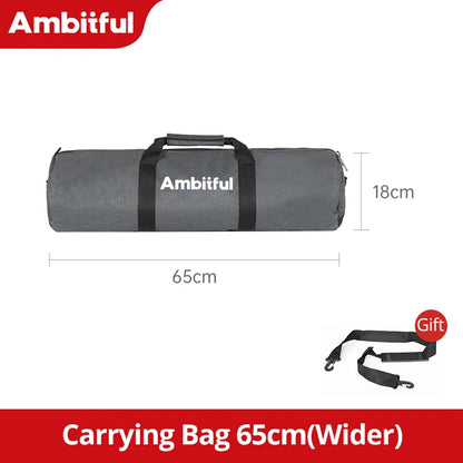 AMBITFUL TB PRO Tripod Bag 50–140cm Padded Carry Case w/ Shoulder Strap