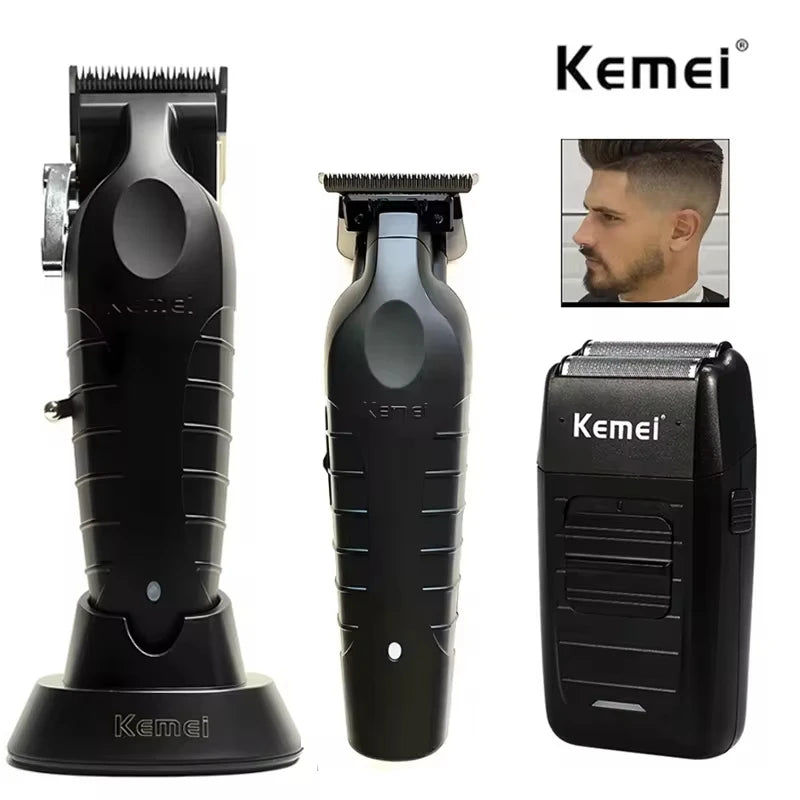 Kemei Hair Clipper Professional Cordless Trimmer Electric Shaver Beard Machine