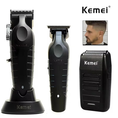 Kemei Hair Clipper Professional Cordless Trimmer Electric Shaver Beard Machine