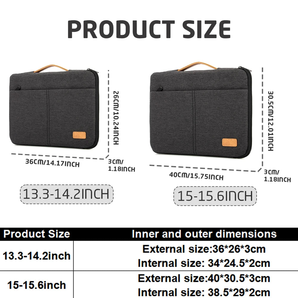 Laptop Sleeve Case for MacBook Pro 13-15.6 Inch Carry Bag Cover