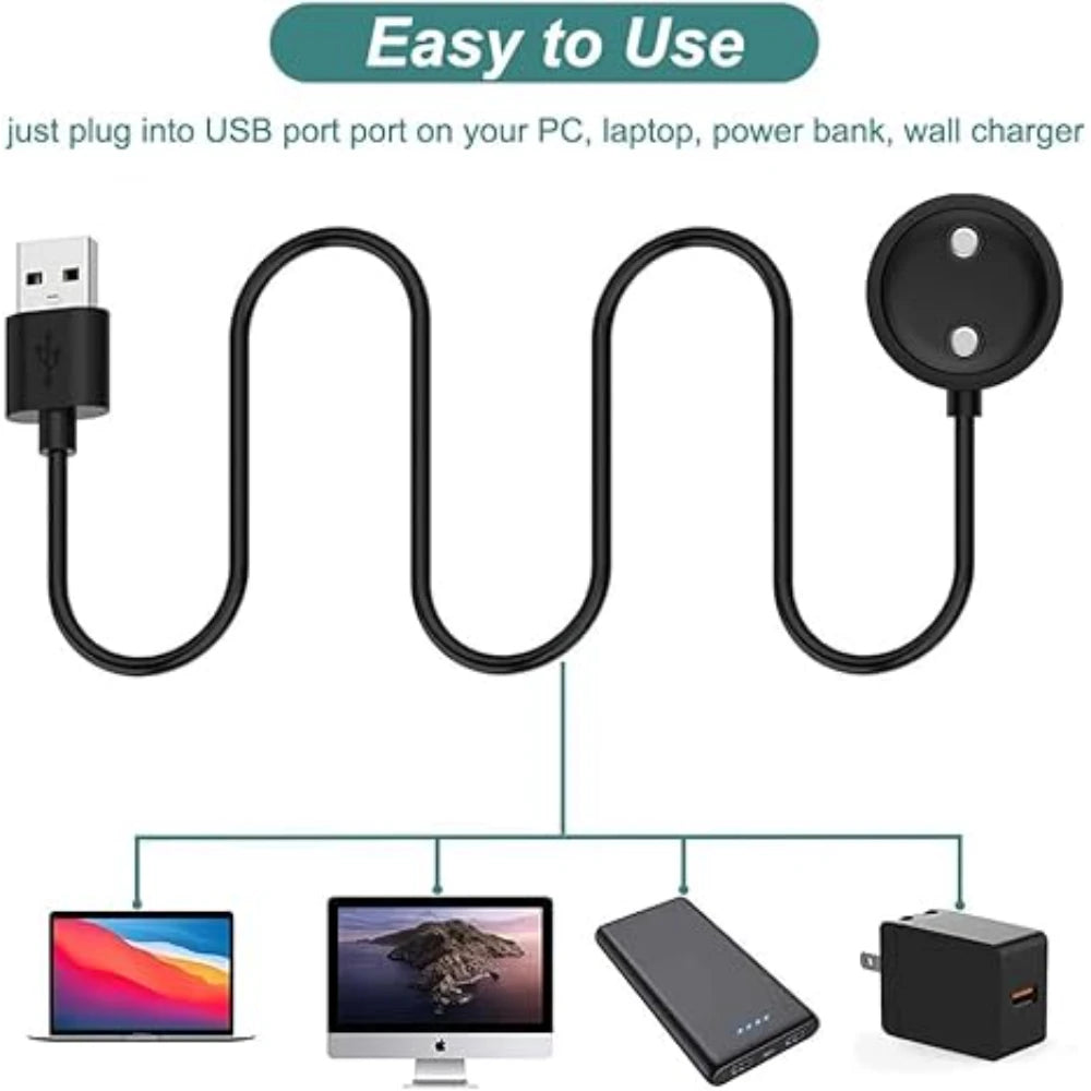 USB Charger Cable for Suunto 9 Peak Smart Watch 100CM Replacement