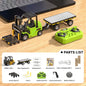 Bluetooth Remote Control Car 1:64 Mini Crane Forklift Alloy Toy