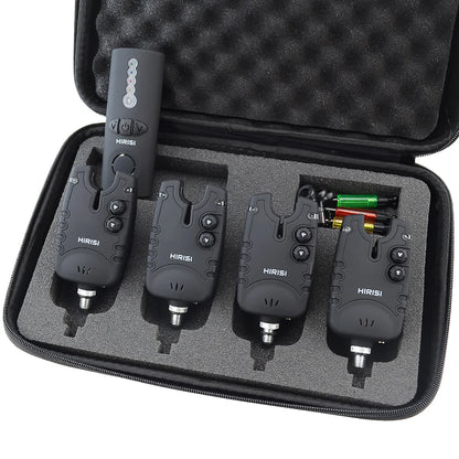 Wireless Carp Fishing Alarm Set 1+4 Waterproof Bite Indicator SQ-4 Kit