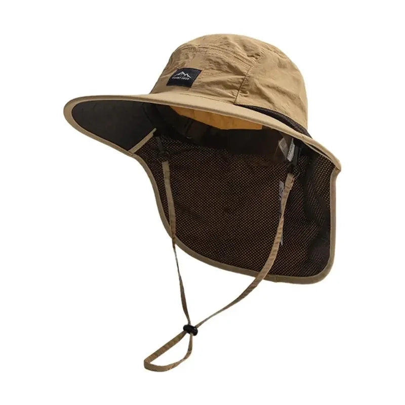 Outdoor UV Protection Hat Unisex Quick Dry Fishing Neck Flap Hiking Cap