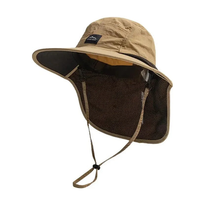 Outdoor UV Protection Hat Unisex Quick Dry Fishing Neck Flap Hiking Cap