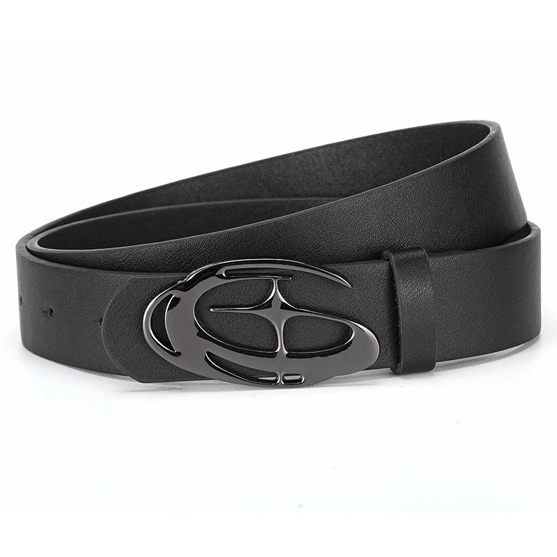 Men's Smooth Buckle Belt Unique Fashion Casual Pants Accessories Birthday