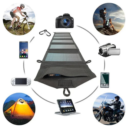 Fast Charger 100W Foldable Solar Panel Portable USB Power for Camping