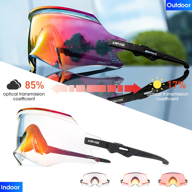 2025 Kapvoe Sport Sunglasses, UV400 Road & MTB Cycling Glasses for Men & Women