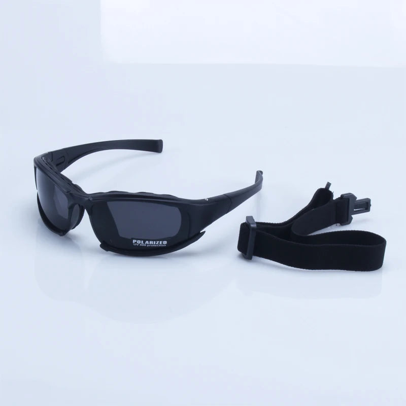 X7 Military Polarized Sunglasses Bulletproof Airsoft Shooting Smoke Lens Motorcycle Glasses