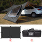 SUV Car Awning Tarp Tent w/ Mesh Skylight Waterproof Camping Sun Shelter