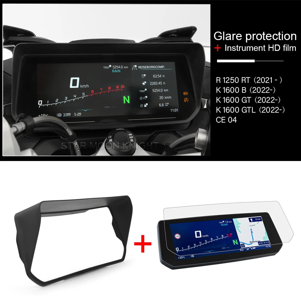 BMW R1300RT R1250RT K1600GT K1600GTL K1600B Cockpit Glare Protection Cover