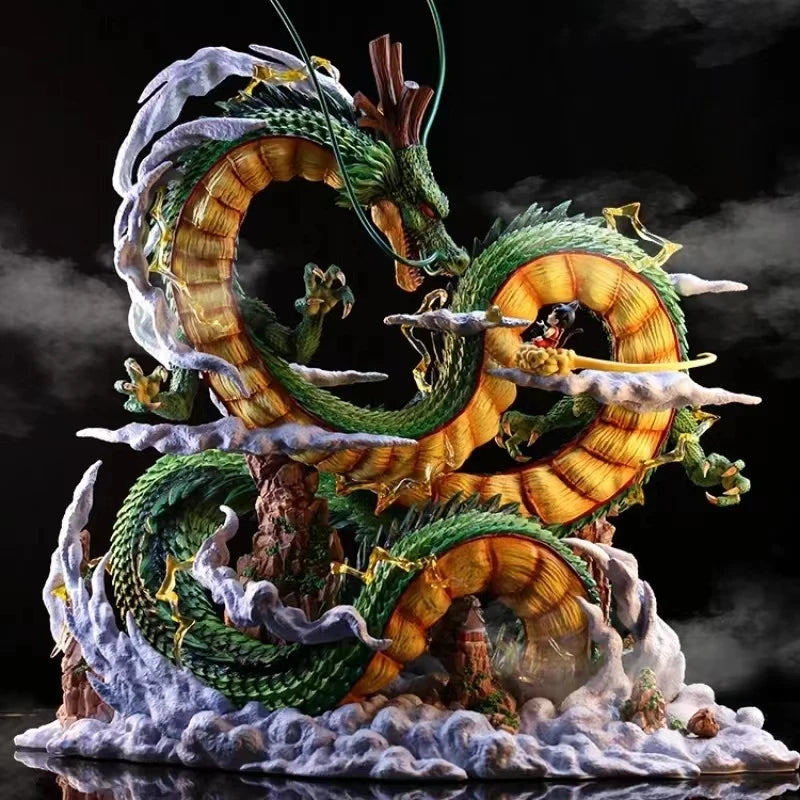 24cm Dragon Ball Goku Shenron Figure PVC Anime Dragon Statue Model Toy