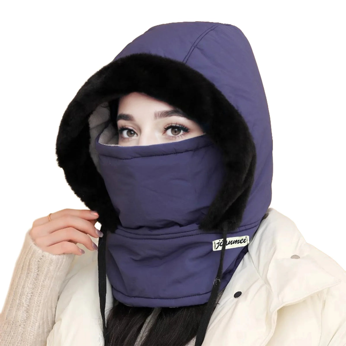Winter Hat Waterproof Windproof Warm Down Cap for Men Women Outdoor Skiing