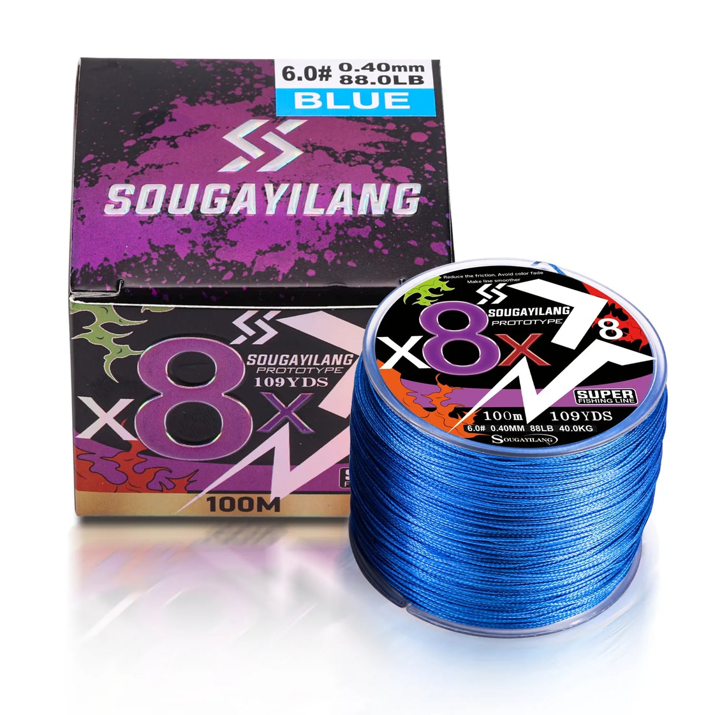 PE Braided Fishing Line Sougayilang 8-Strand 100m 300m Carp Multifilament