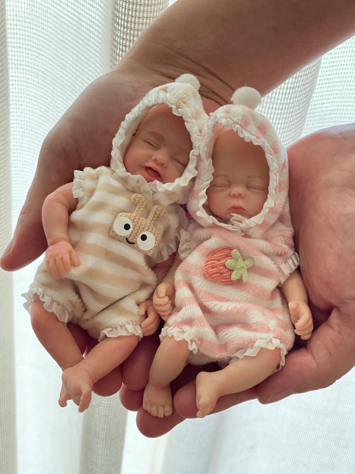 15cm Mini Silicone Reborn Girl Doll Painted Full Body Soft Baby Doll Bebê