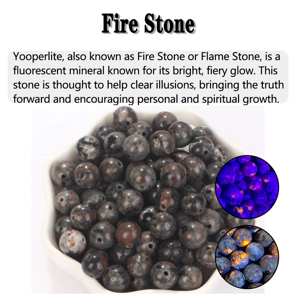 Natural Stone Beads 4-12MM Round Loose Gemstone for DIY Jewelry Making