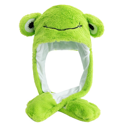 Funny Ear Hat Plush Rabbit Animal Cap for Party Teens Headwear